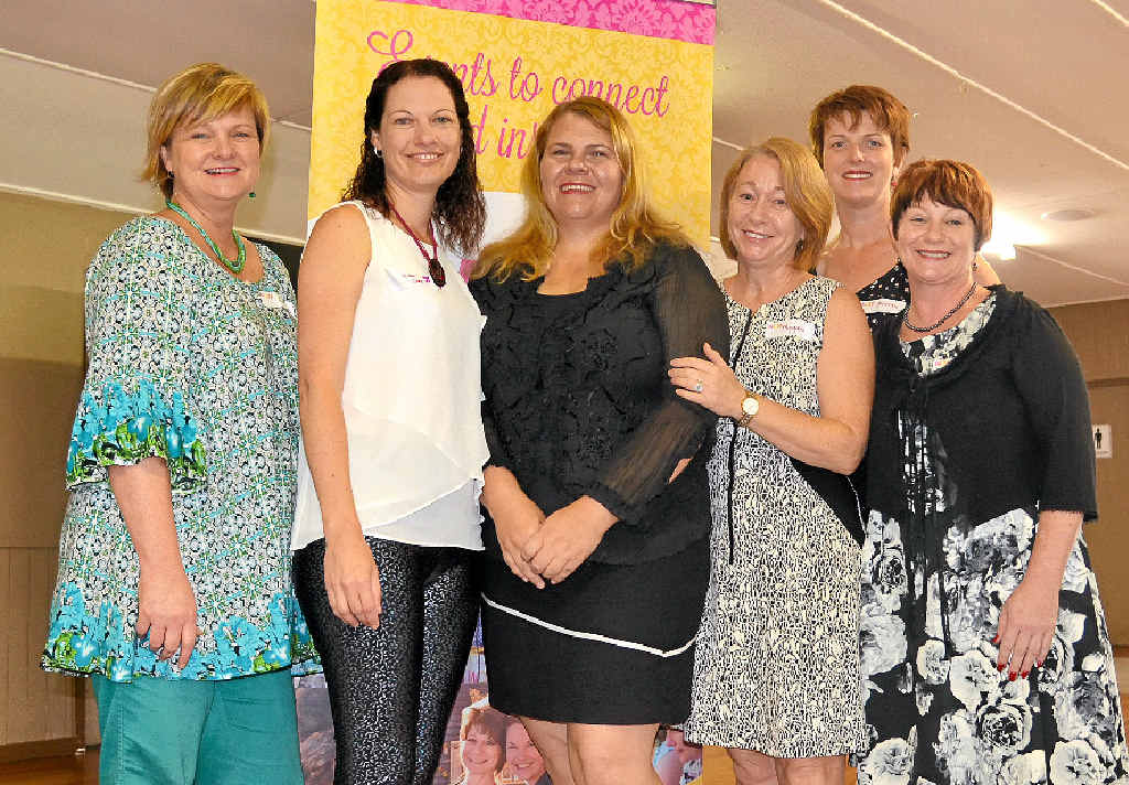 Sue Hamlet, Nicole Kane, guest speakers Shannon Aspinall and Megan O’Shannessy, Catherine Travers and Julia Keogh at a recent WOW Breakfast event.